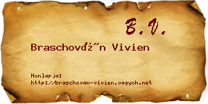 Braschován Vivien névjegykártya